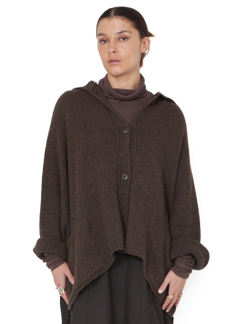 Sort Aarhus - Strikket cardigan med knapper