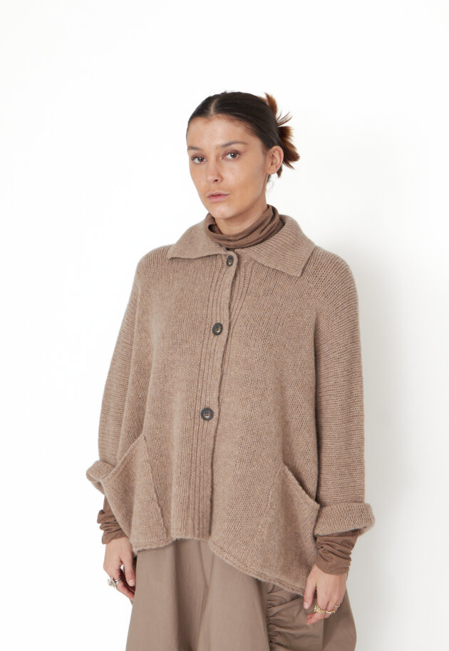 Sort Aarhus - Strikket cardigan med knapper