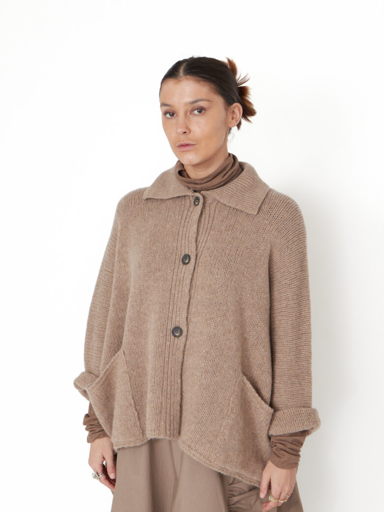 Sort Aarhus - Strikket cardigan med knapper