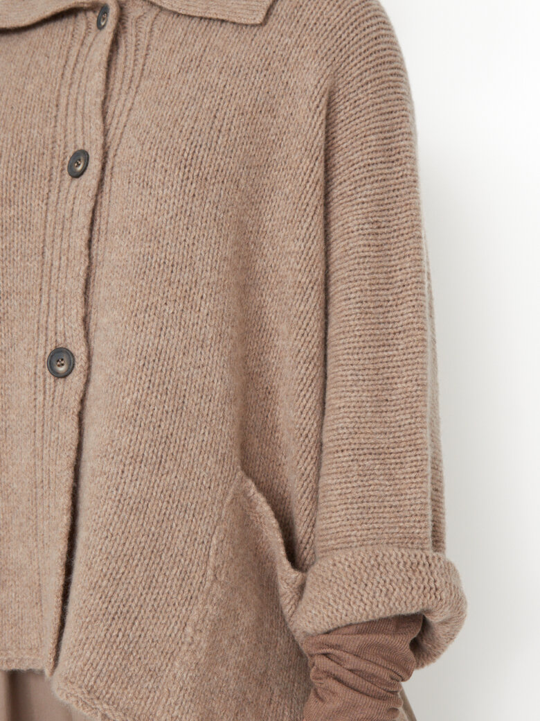 Sort Aarhus - Strikket cardigan med knapper