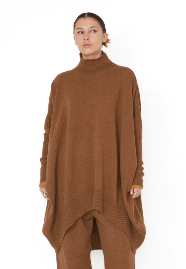 Sort Aarhus - Strikket sweater med rullekrave