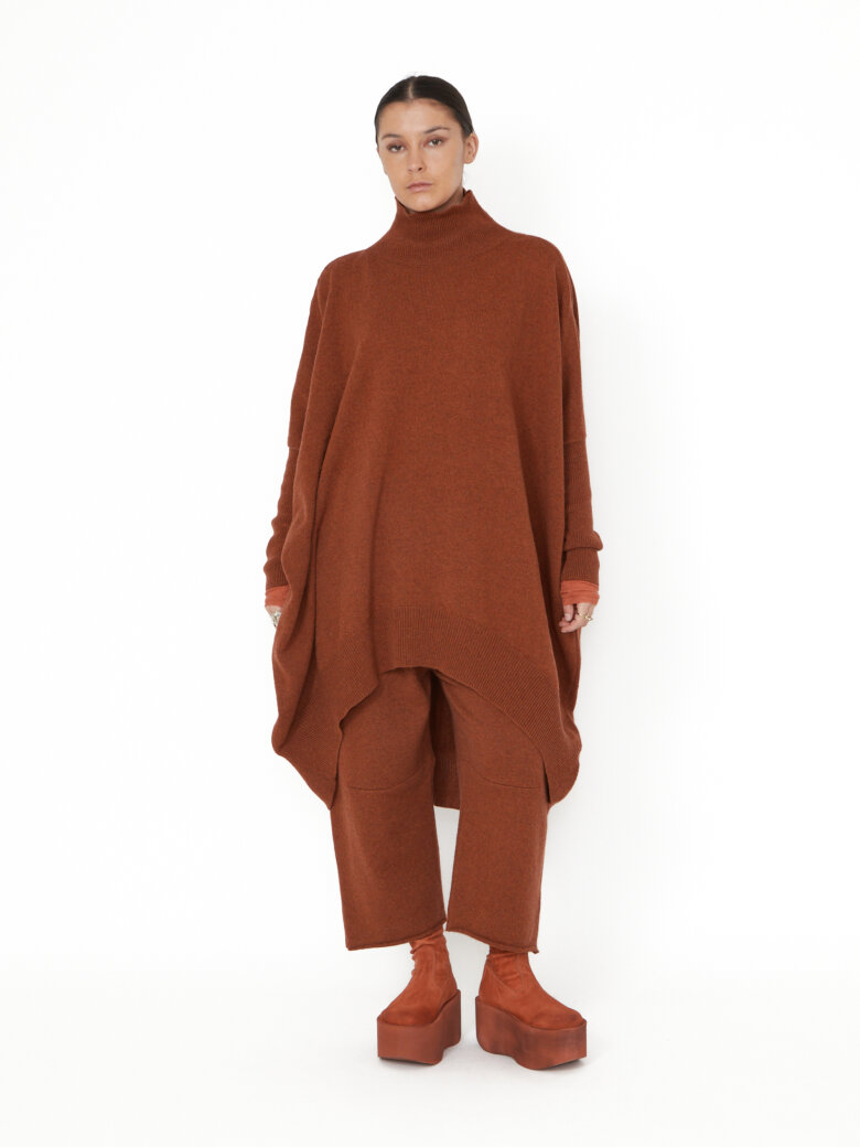 Sort Aarhus - Strikket sweater med rullekrave