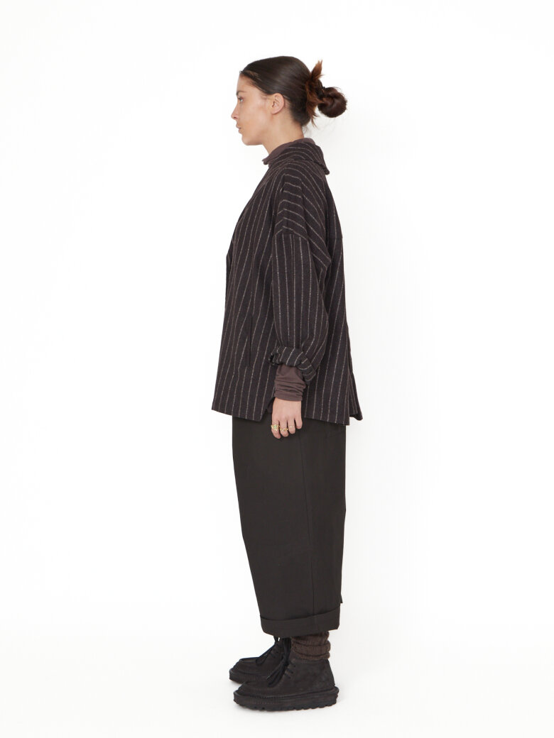 Sort Aarhus - Uldjakke/Blazer med knaplukning