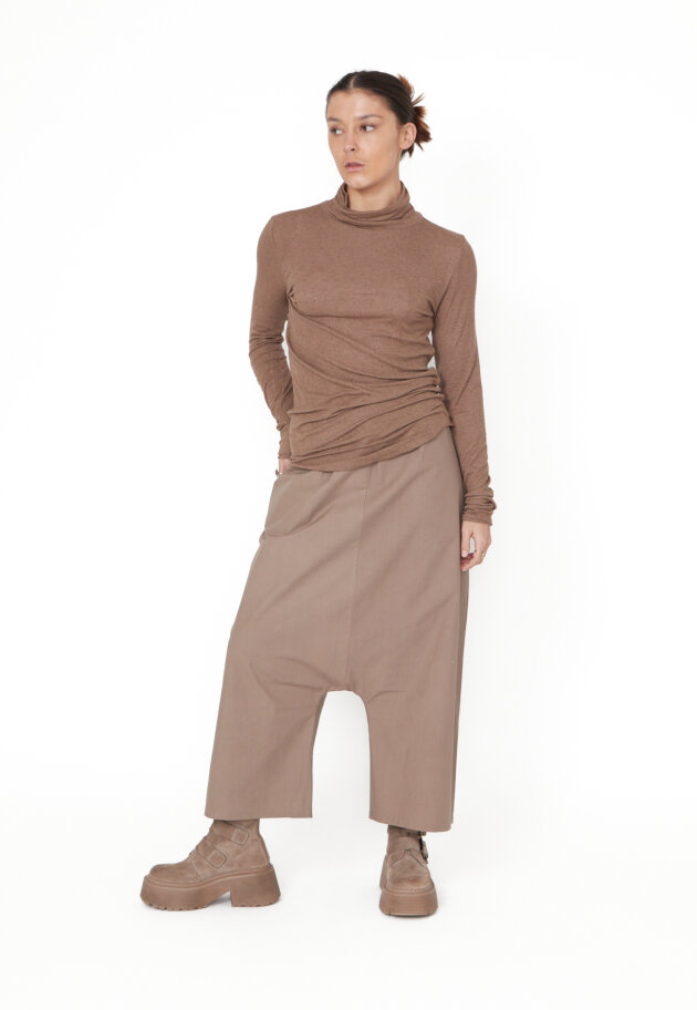 Sort Aarhus - Baggy pants with elasticated waistband