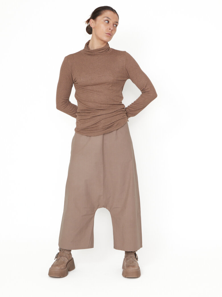 Sort Aarhus - Baggy pants with elasticated waistband