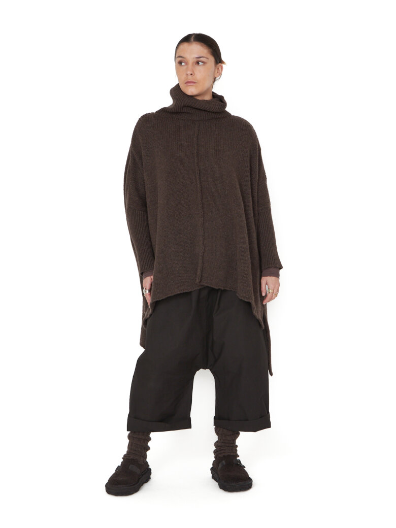Sort Aarhus - Baggy pants with elasticated waistband