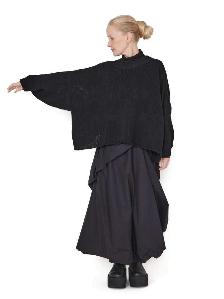 Sort Aarhus - Short knitted blouse
