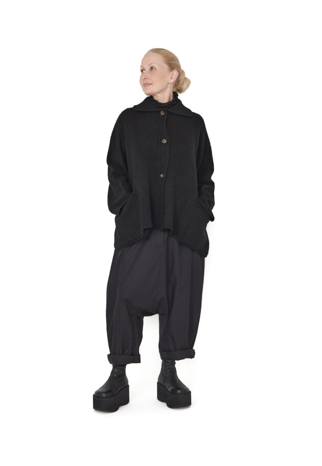 Sort Aarhus - Strikket cardigan med knapper