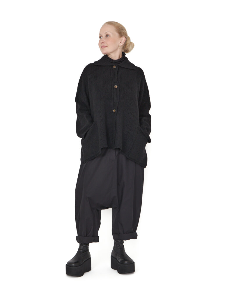 Sort Aarhus - Strikket cardigan med knapper