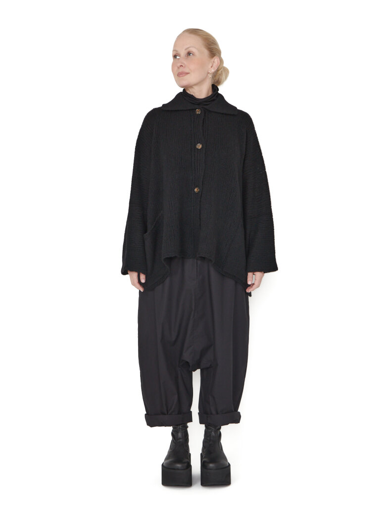 Sort Aarhus - Strikket cardigan med knapper