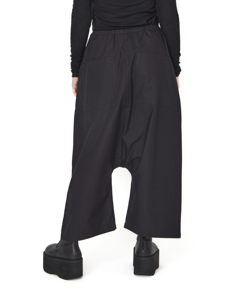 Sort Aarhus - Baggy pants with elasticated waistband