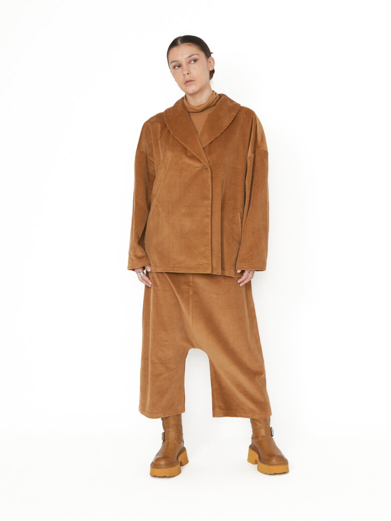 Sort Aarhus - Baggy pants with elasticated waistband