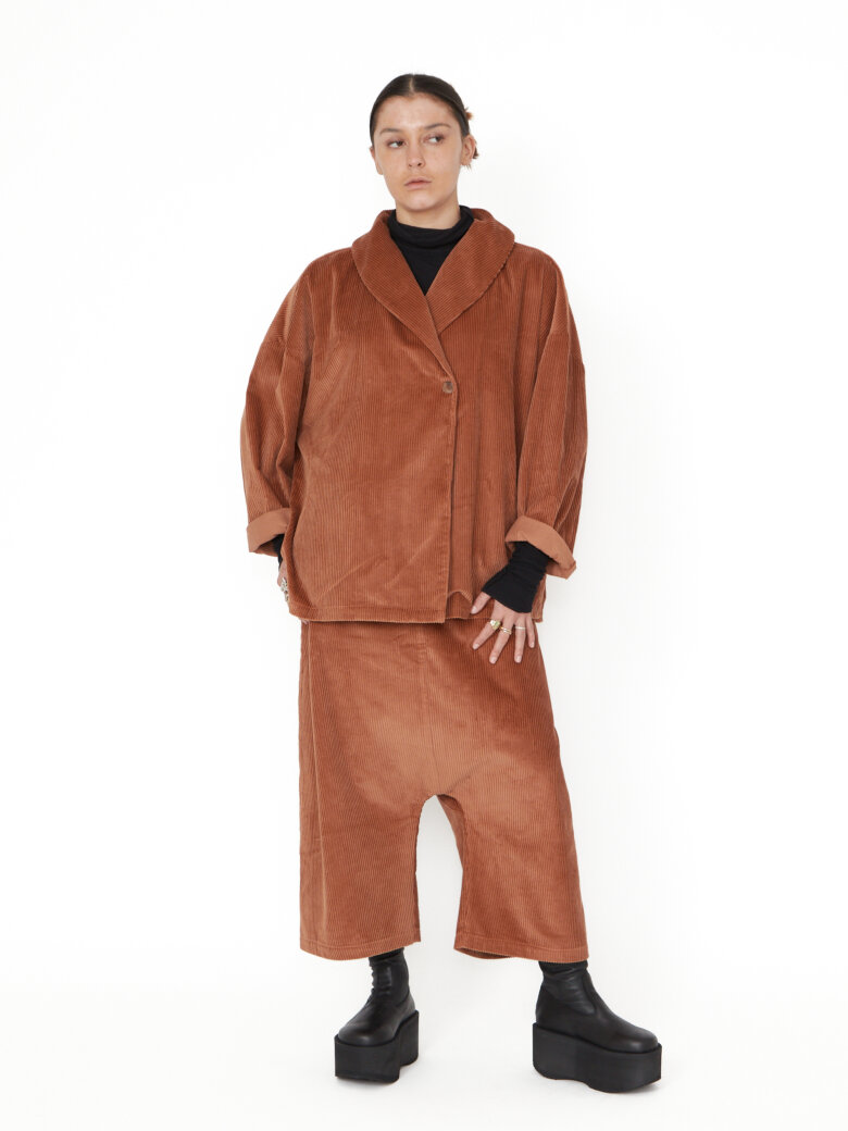 Sort Aarhus - Baggy pants with elasticated waistband