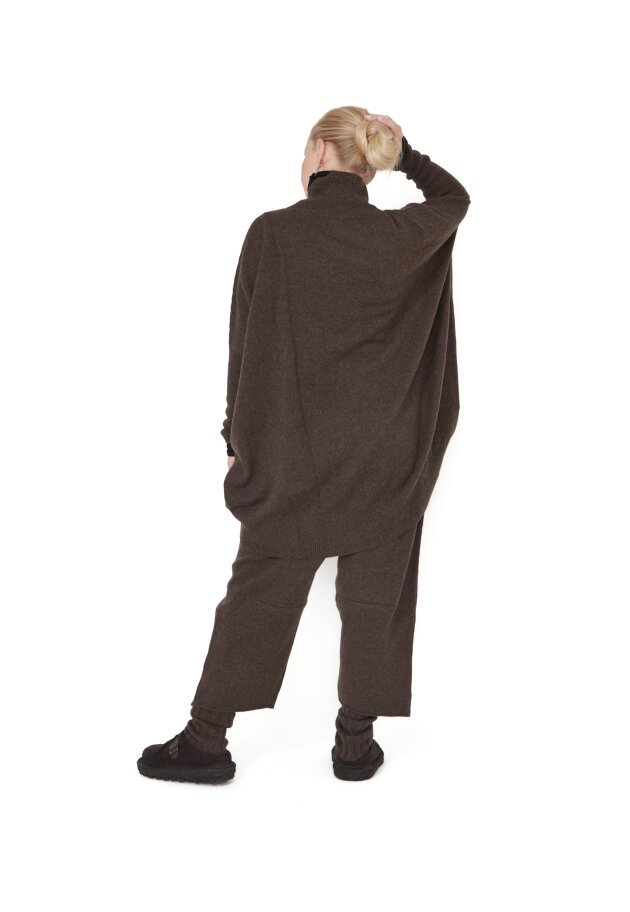 Sort Aarhus - Strikket sweater med rullekrave