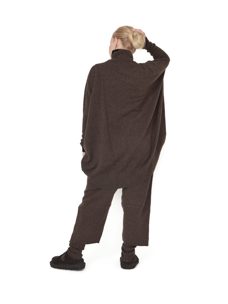 Sort Aarhus - Strikket sweater med rullekrave