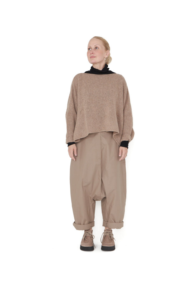 Sort Aarhus - Short knitted blouse
