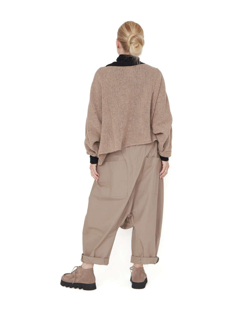 Sort Aarhus - Kort strikket bluse