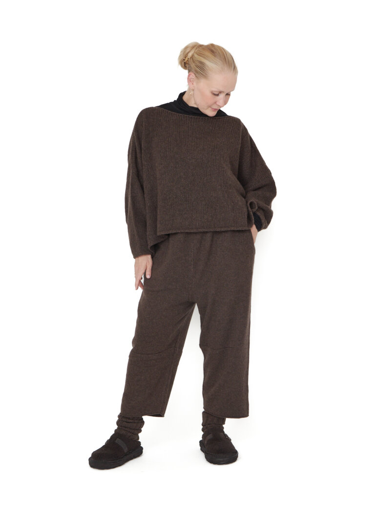 Sort Aarhus - Short knitted blouse