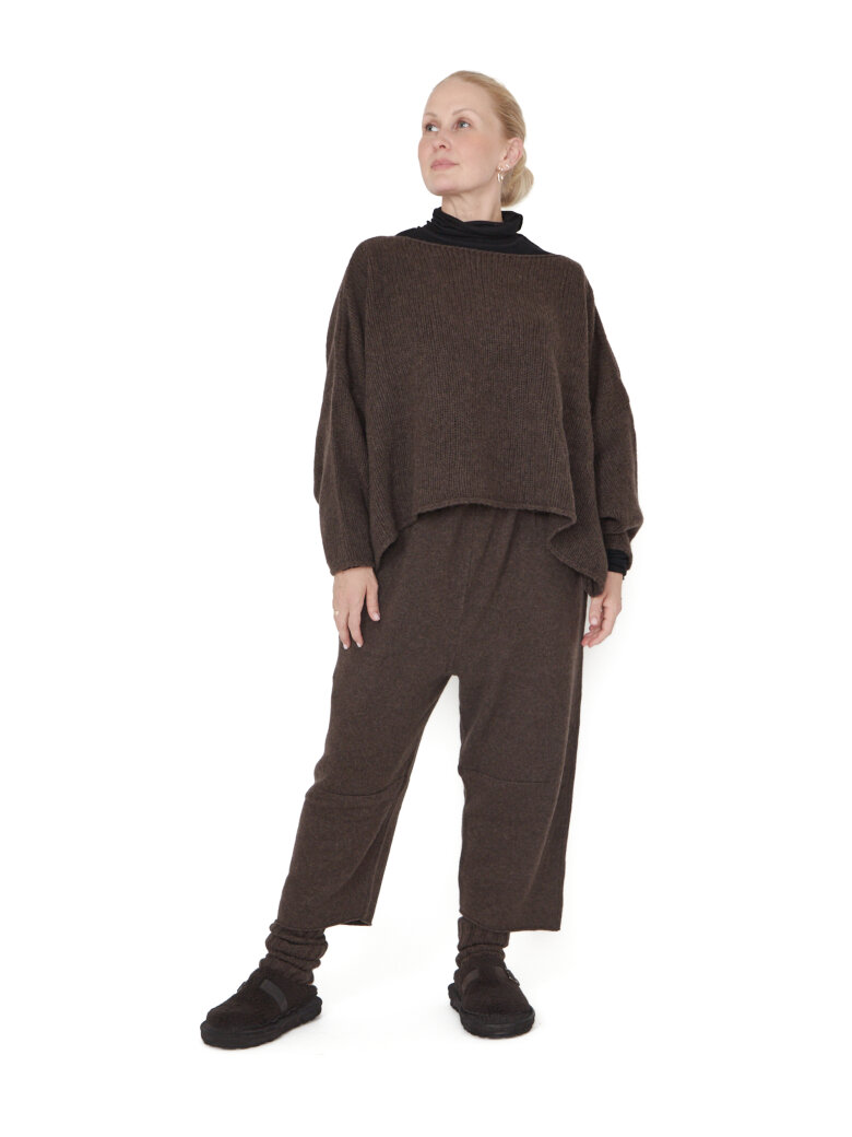 Sort Aarhus - Kort strikket bluse