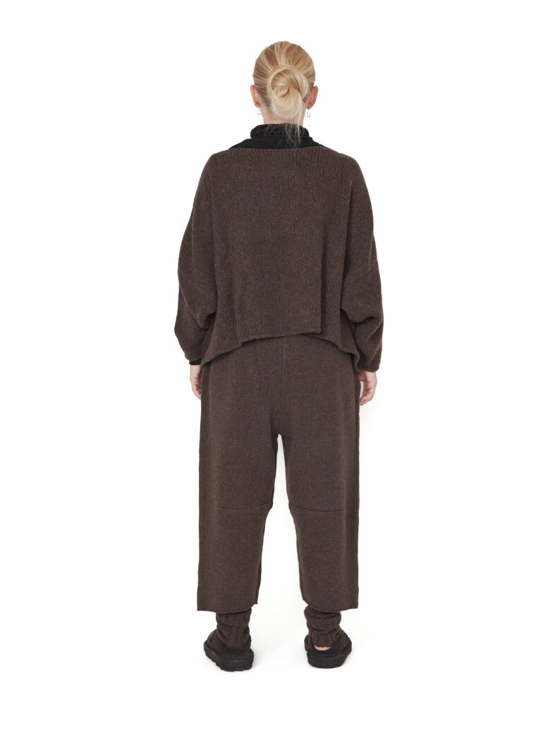 Sort Aarhus - Short knitted blouse