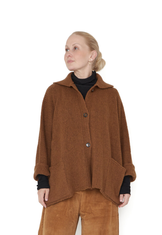 Sort Aarhus - Strikket cardigan med knapper Sort Aarhus - Strikket cardigan med knapper