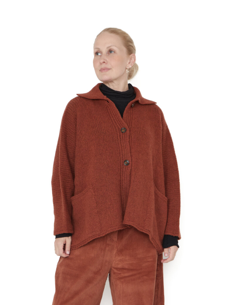Sort Aarhus - Strikket cardigan med knapper