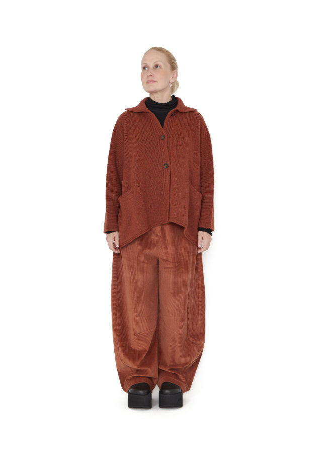 Sort Aarhus - Knitted cardigan with buttons