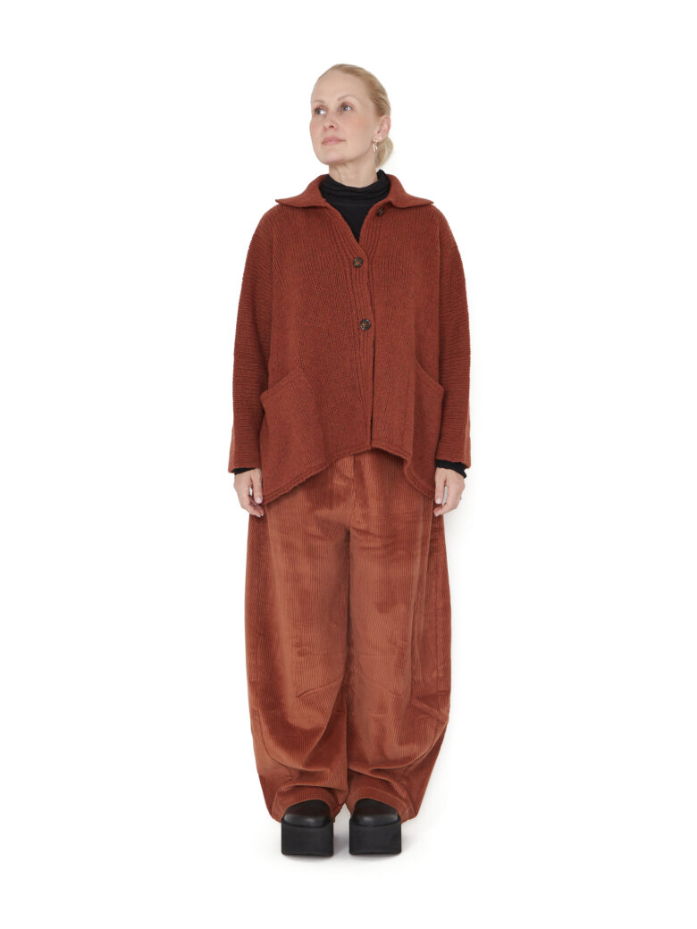 Sort Aarhus - Knitted cardigan with buttons