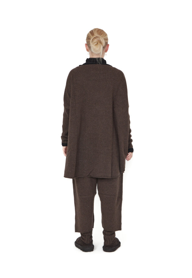 Sort Aarhus - Knitted blouse with long sleeves