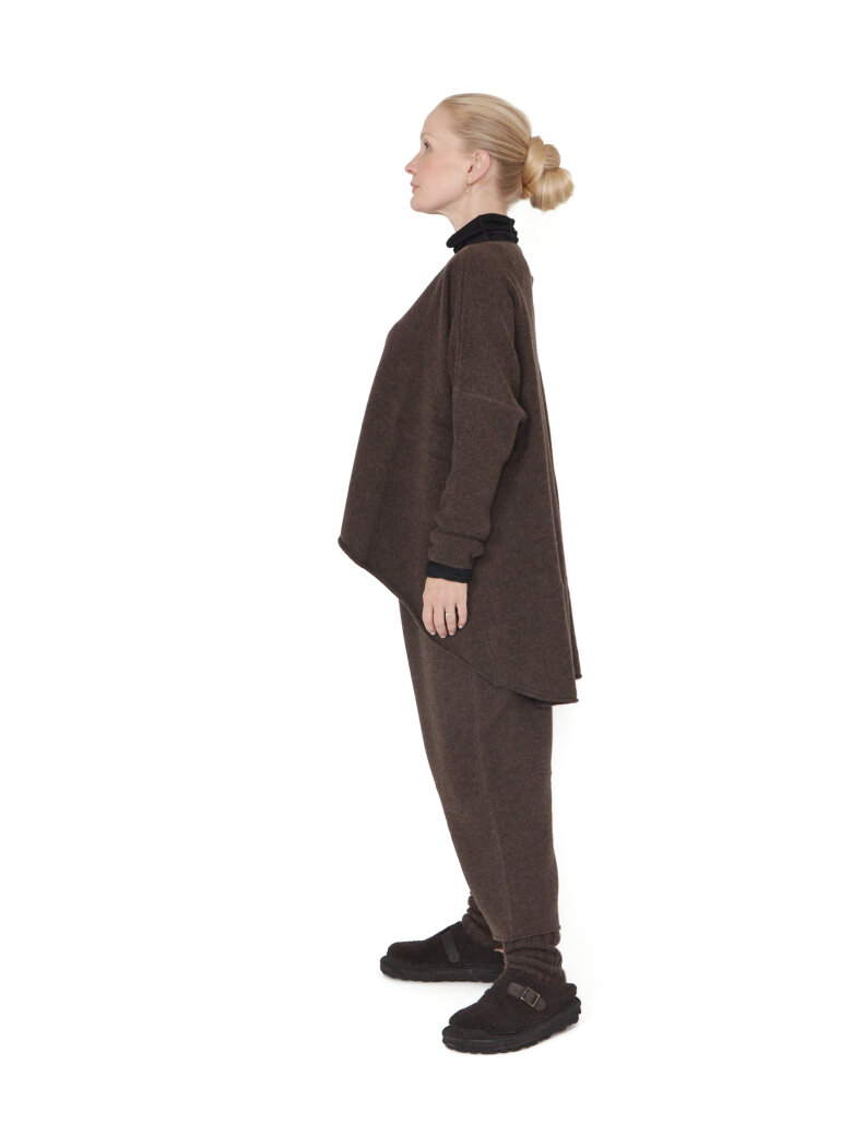 Sort Aarhus - Knitted blouse with long sleeves