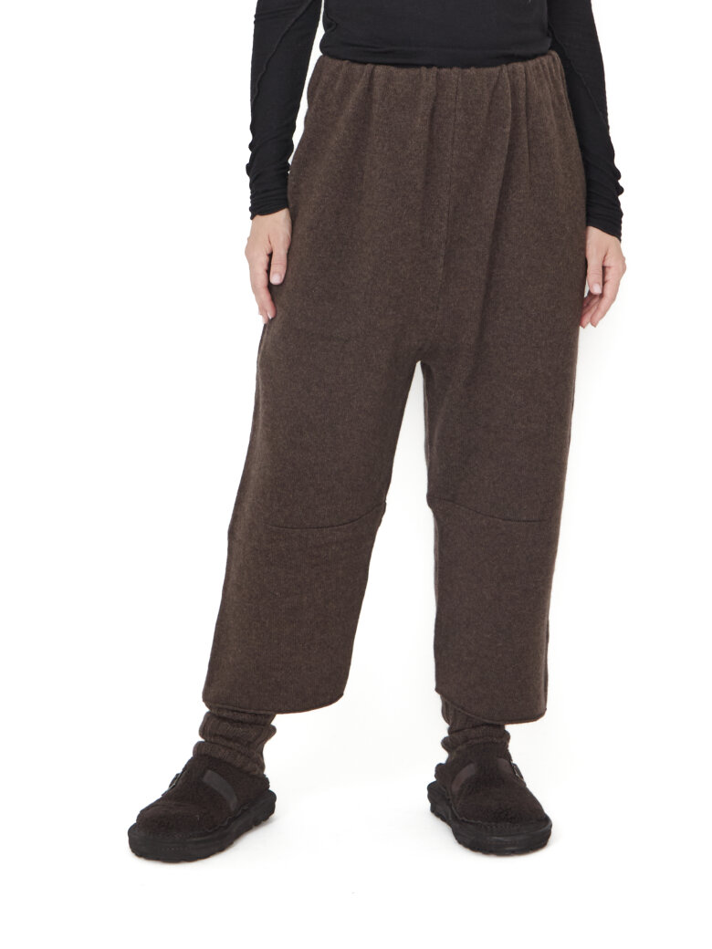 Sort Aarhus - Knitted pants in wool