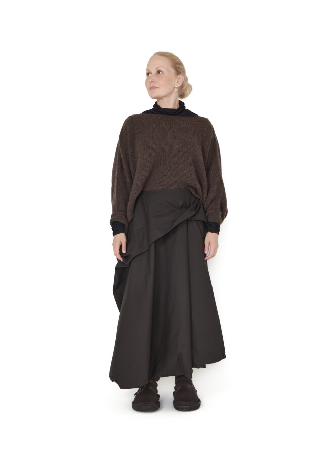 Sort Aarhus - Cotton balloon skirt