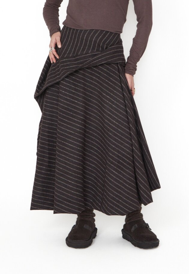 Sort Aarhus - Balloon skirt in wool mix