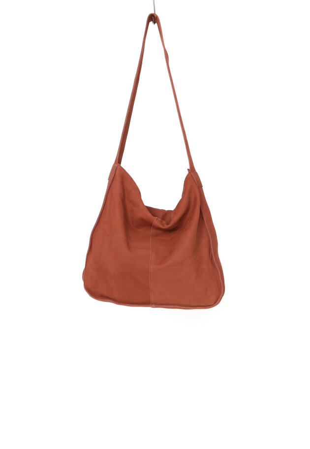 Sort Aarhus - Smooth leather bag with zipper