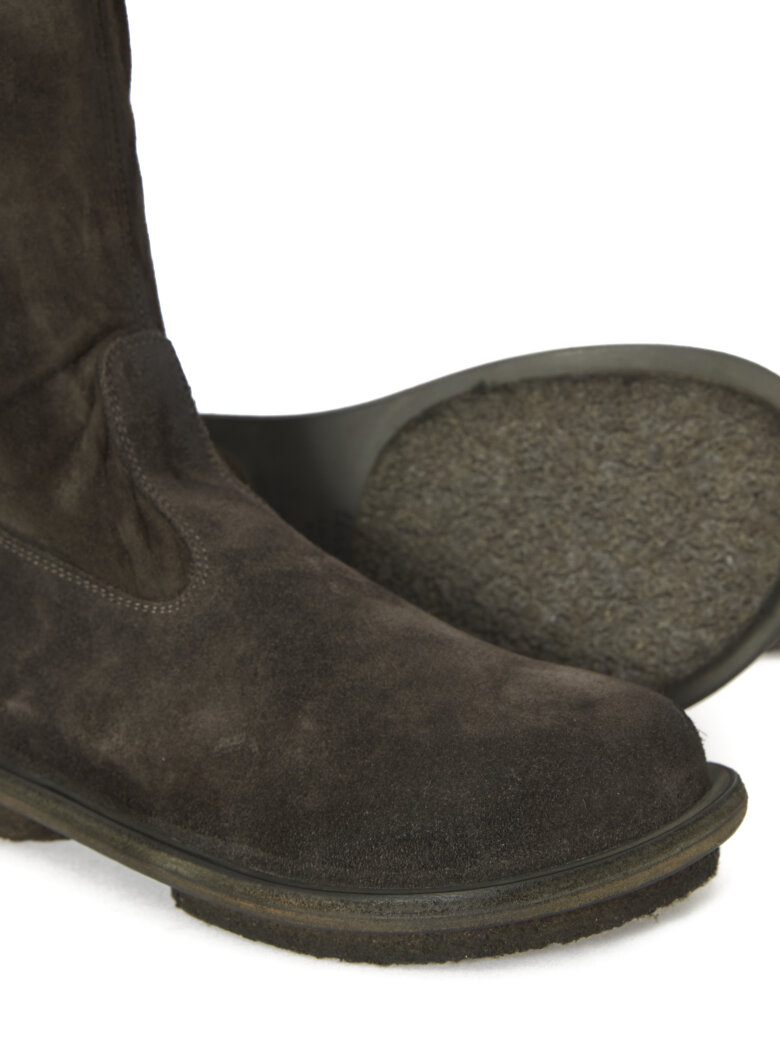 Lofina - Long boot with zip and leather/rubber sole