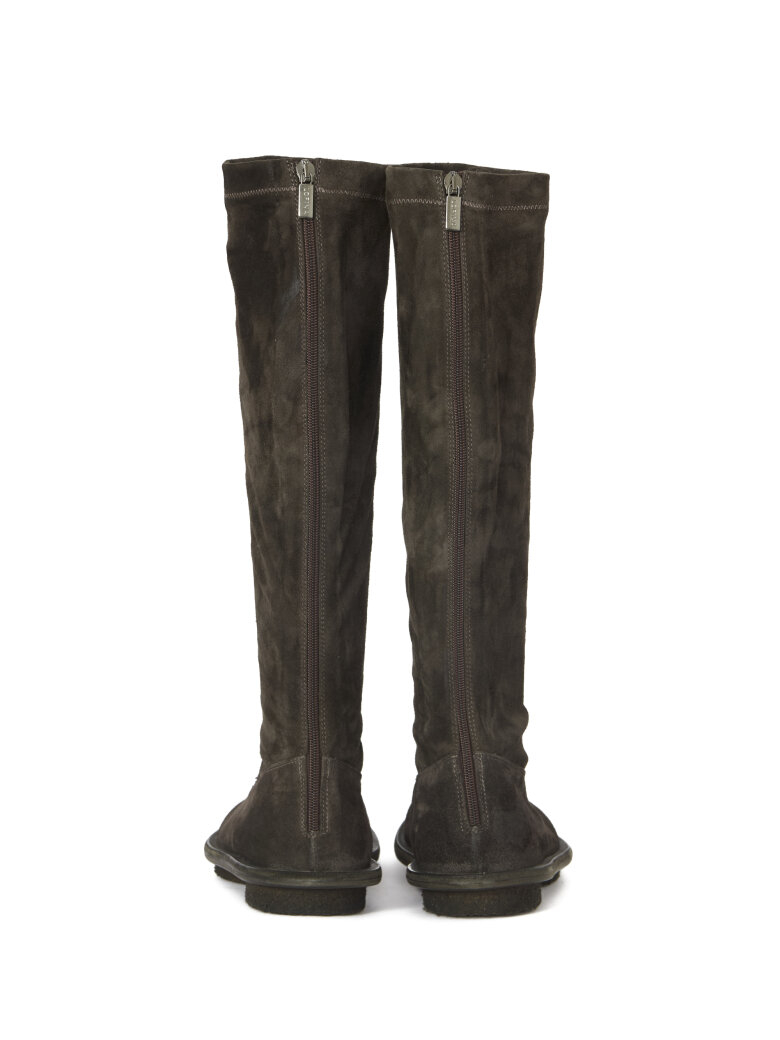 Lofina - Long boot with zip and leather/rubber sole