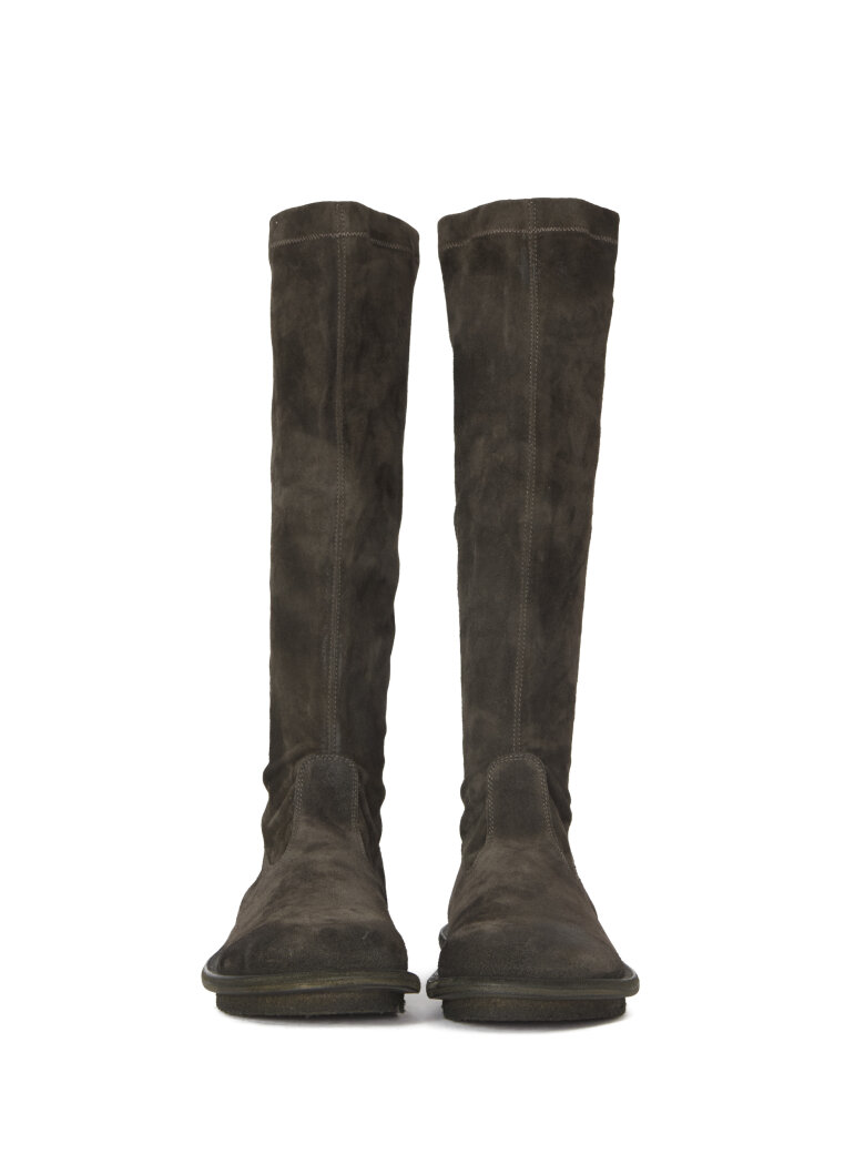 Lofina - Long boot with zip and leather/rubber sole