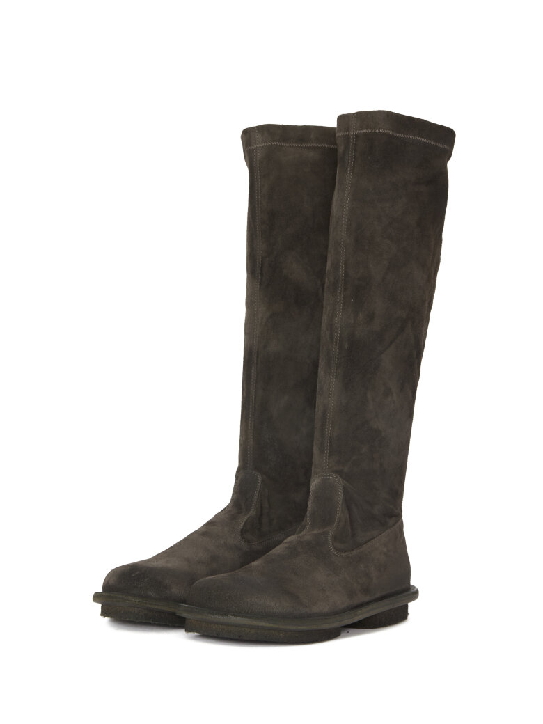 Lofina - Long boot with zip and leather/rubber sole