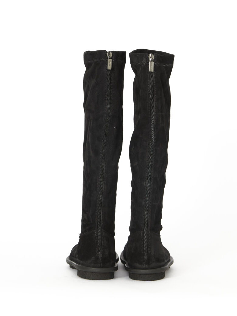 Lofina - Long boot with zip and leather/rubber sole