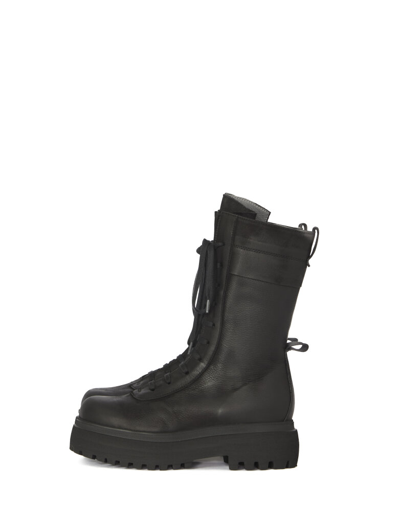 Lofina - Mid-length boot with zip and laces