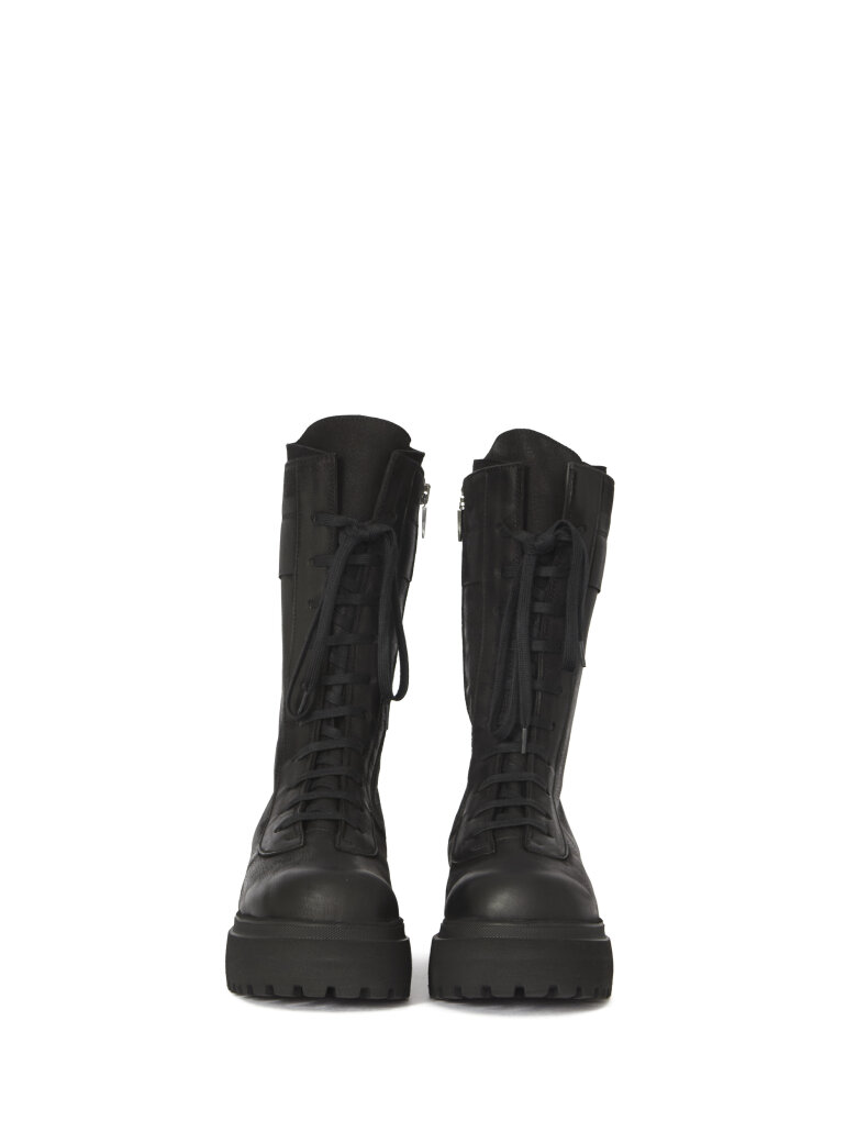 Lofina - Mid-length boot with zip and laces