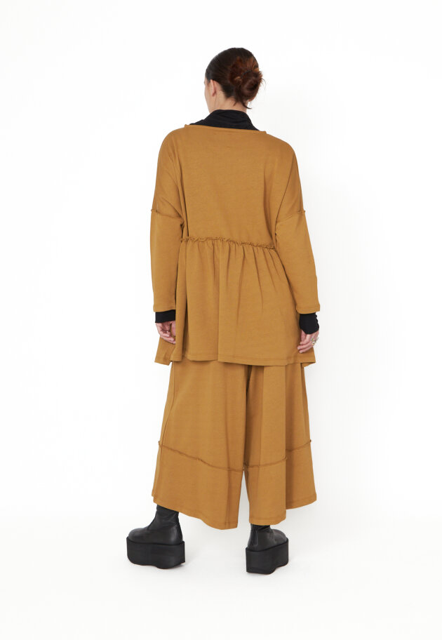 Sort Aarhus - Oversize bluse med peplum