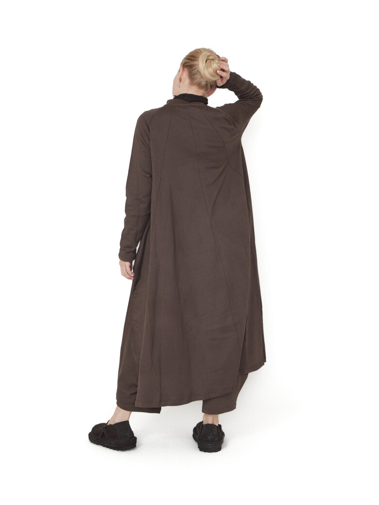 Sort Aarhus - Langærmet kjole med vidde og lommer