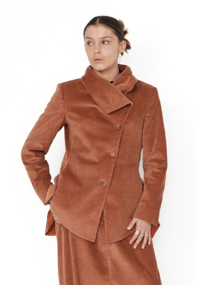 Sort Aarhus - Corduroy blazer with button closure
