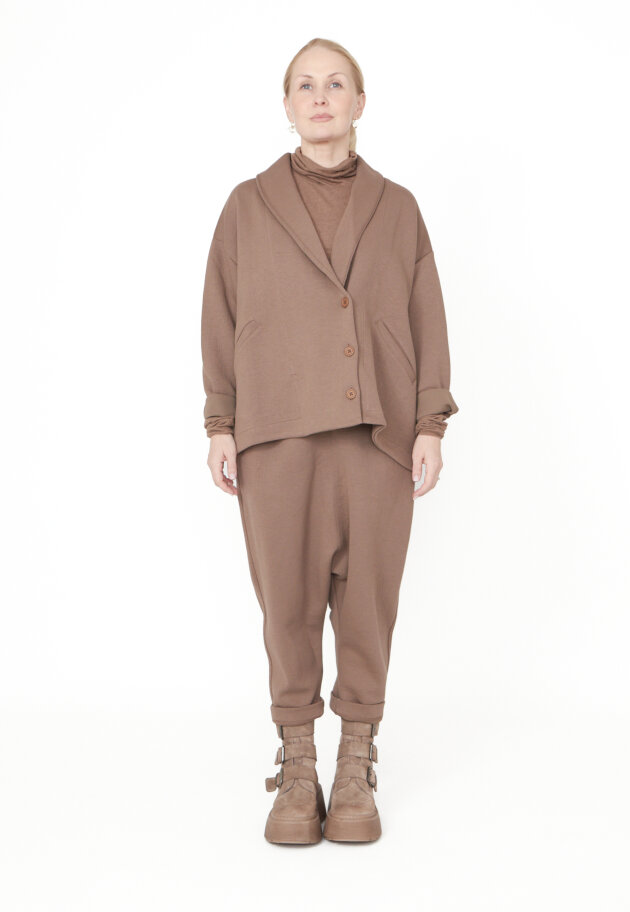 Sort Aarhus - Oversize cardigan i neopren