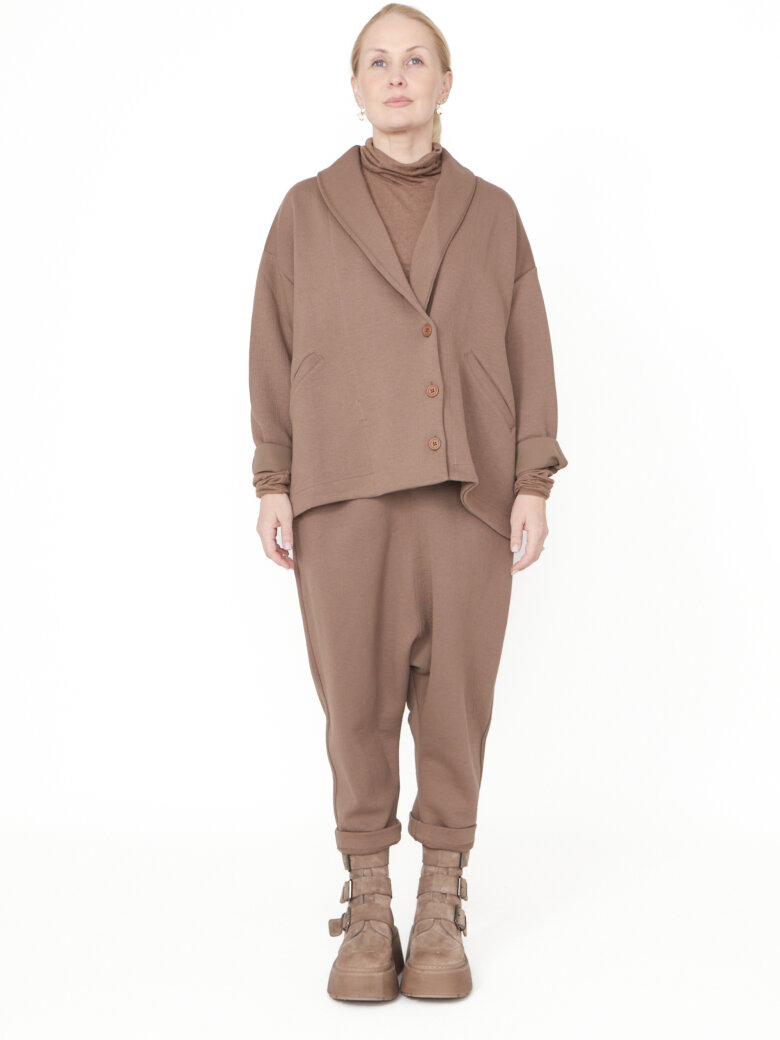 Sort Aarhus - Oversize cardigan i neopren
