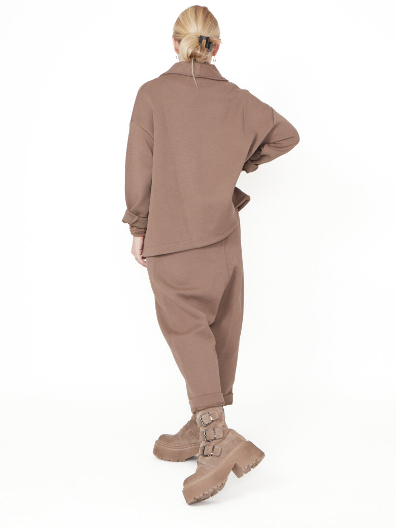 Sort Aarhus - Oversize cardigan i neopren