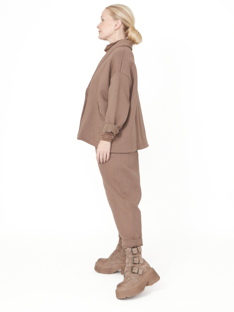 Sort Aarhus - Oversize cardigan i neopren