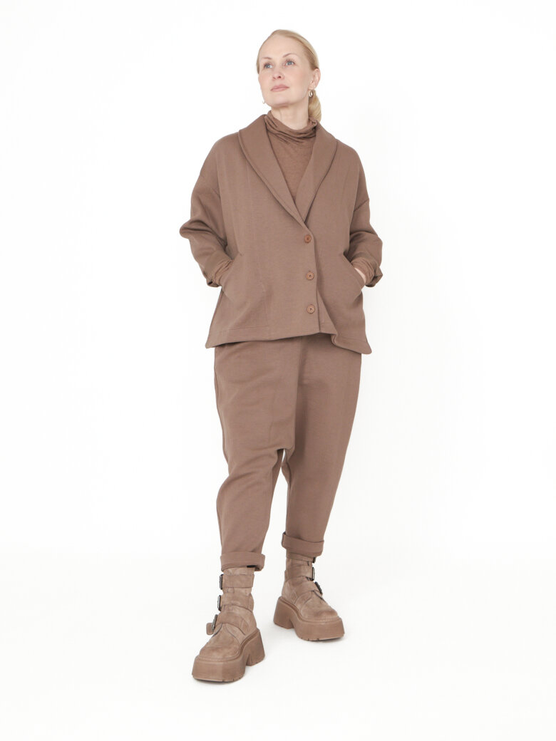 Sort Aarhus - Oversize cardigan i neopren