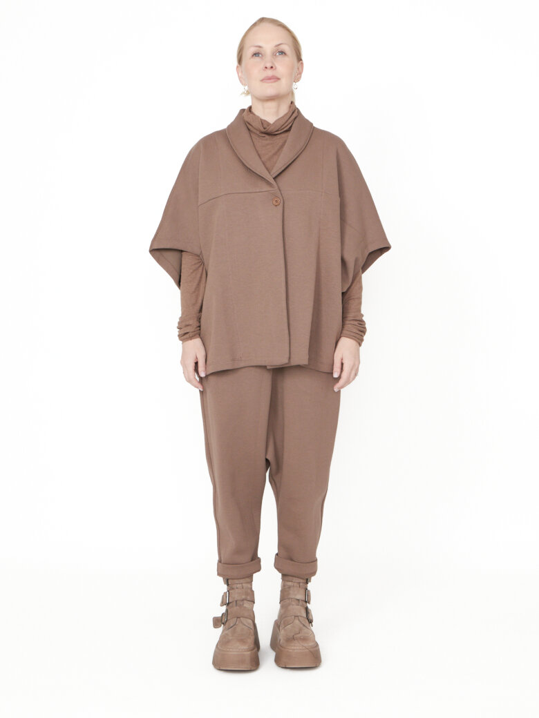 Sort Aarhus - Oversize vest/cardigan i neopren